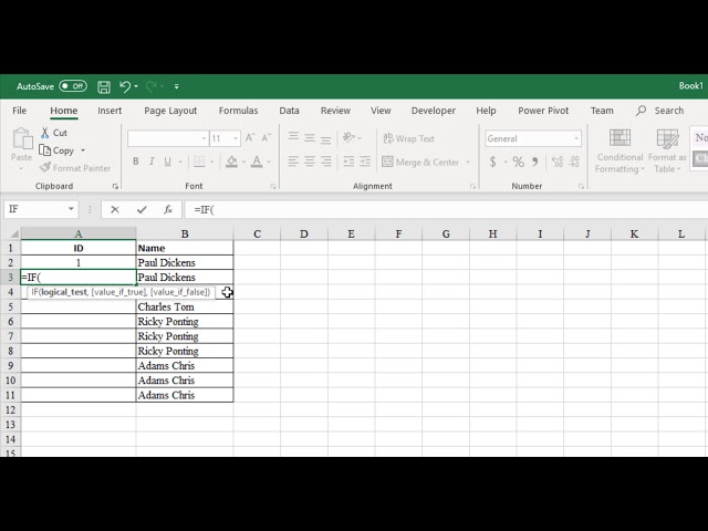 Assigning Unique ID to cell value using IF formula in excel class=