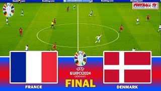 FRANCE vs DENMARK - FINAL UEFA EURO 2024 | Full Match & All Goals | eFootball PES Gameplay