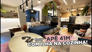 TOUR PELO APÊ STUDIO DE 41m2 COM MUITO ARMÁRIO E ILHA NA COZINHA feat. @StudioM2Arq | GABY GARCIIA