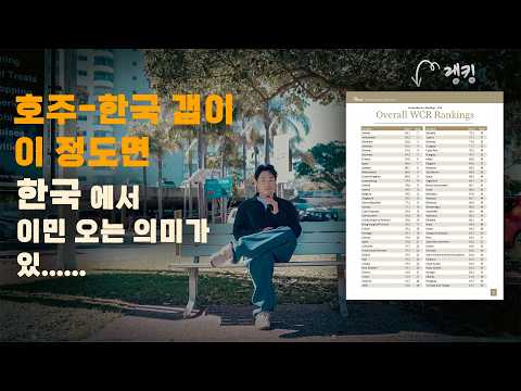 2026년 현재 호주는 살기 좋은 나라 세계 랭킹 몇 위일까