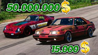 EN UCUZ ve EN PAHALI ARABA MODİFİYE KAPIŞMASI - Forza Horizon 5