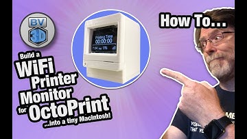 How To Build a WiFi Printer Monitor for OctoPrint into a tiny Macintosh!