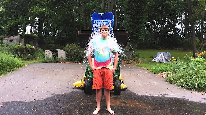 ALS Ice Bucket Challenge with 100 LBS of Ice!