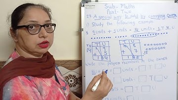 Std- 2nd Maths Part Two 27 A Special way to add by carrying over