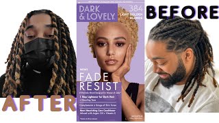 DYING MY HUSBANDS LOCS | LIGHT GOLDEN BLONDE HIGHLIGHTS ✨💛✨