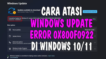 Cara MengatasI Windows Update Error 0X800f0922