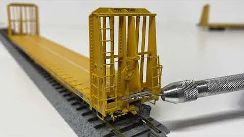 Review: HO Scale ExactRail Trenton Works 67' Bulkhead Flat Car