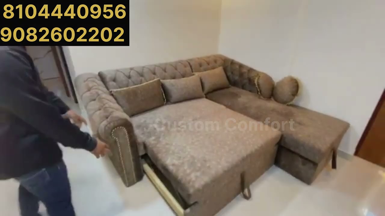 L shape sofa cumbed with storage 