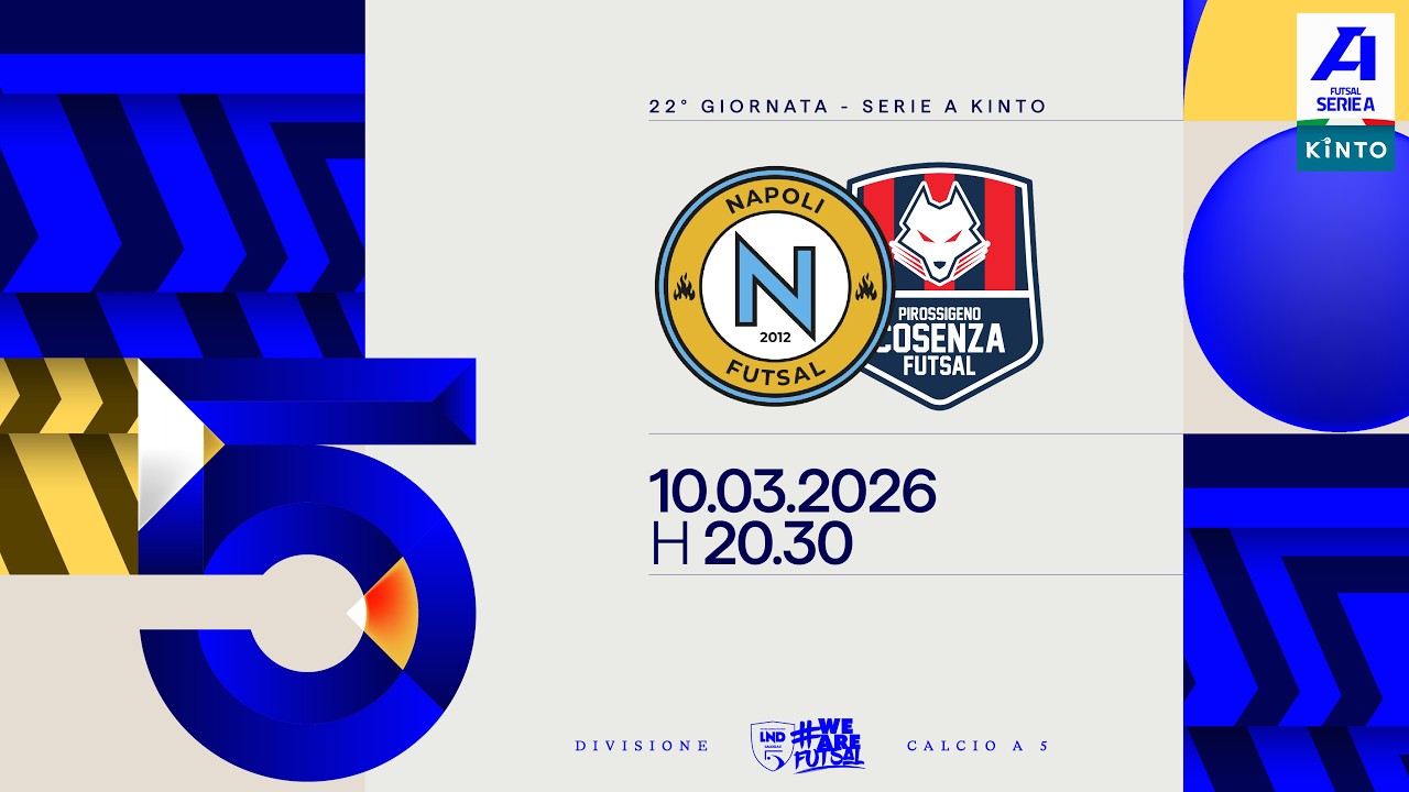 Napoli Futsal-Pirossigeno Cosenza | 22ª giornata | Serie A KINTO 2025/2026