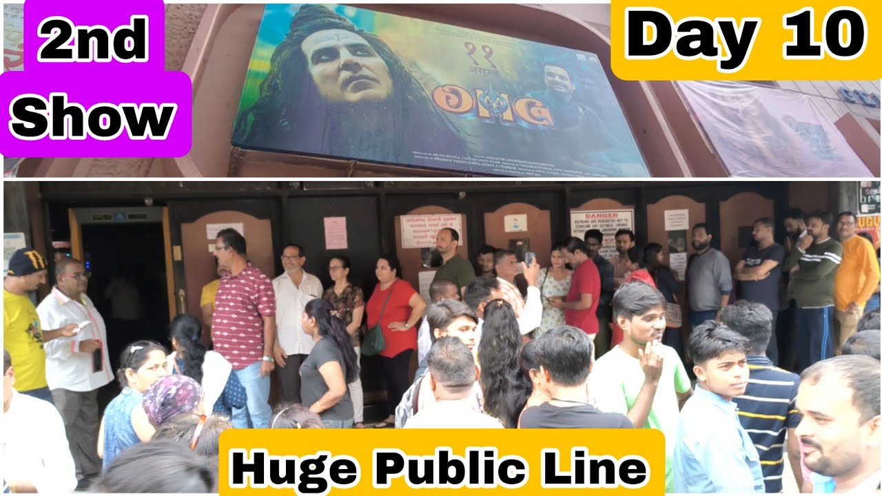 OMG 2 Movie Huge Public Line Day 10 Second Show At Gaiety Galaxy Theatre In Mumbai