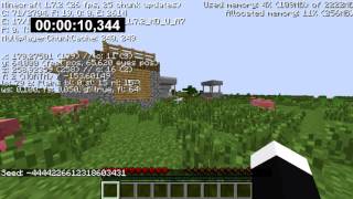 Minecraft: GET Diamonds in 00:38:839 (World Record) (Structures allowed/not mining)