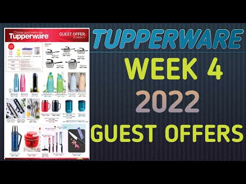 Tupperware 2022 Week 4 Guest Offers || Tupperware Latest Collection