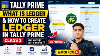 #2 Tally Prime - What is Ledger & How to Create a Ledger In Tally Prime