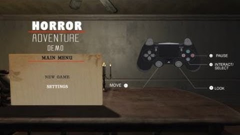 Horror Adventure Demo The Beginning Loading Screen Introduction With Music PlayStation 4🎶👻🧟‍♂️☠️👀😱🤔