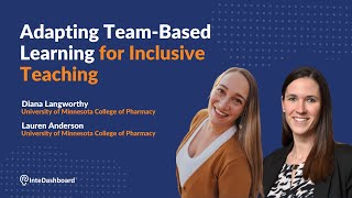 Adapting Team-Based Learning for Inclusive Teaching | Teaser | InteDashboard