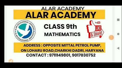 Alar Academy : CLASS  9TH |MATHS | CH 4 | LINEAR EQUATIONS IN TWO VARIABLES  |EXERCISE  4.3 | PART 4