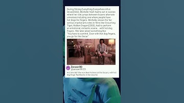 Thumbnail of During filming Everything Everywhere All at Once(2022), Michelle Yeoh had to act in scenes where her