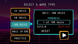 Arcade Neon Golf (100 Holes)