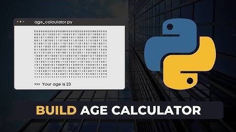  🚀 Build an Age Calculator in Python in 5 Minutes! 