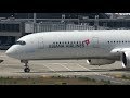 Asiana Airlines 1st Airbus A350-900 HL8078 Takeoff from KIX 06R