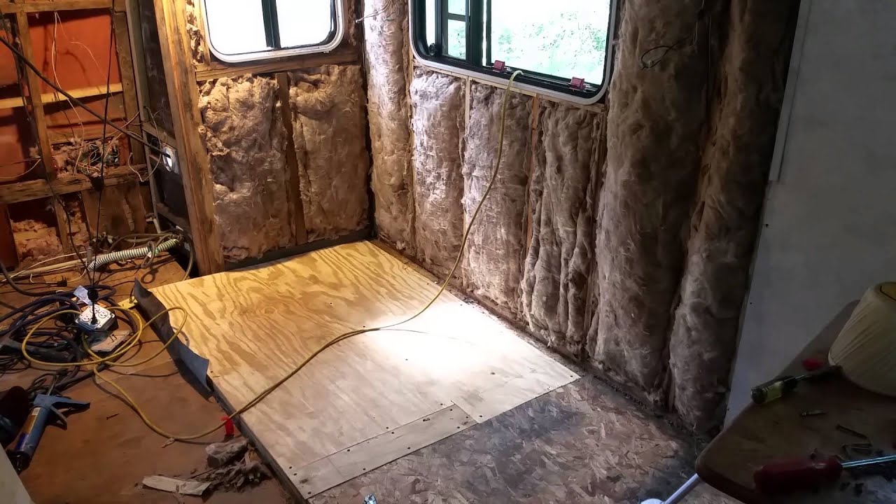 Reconstructing Water Damaged 5th Wheel RV YouTube