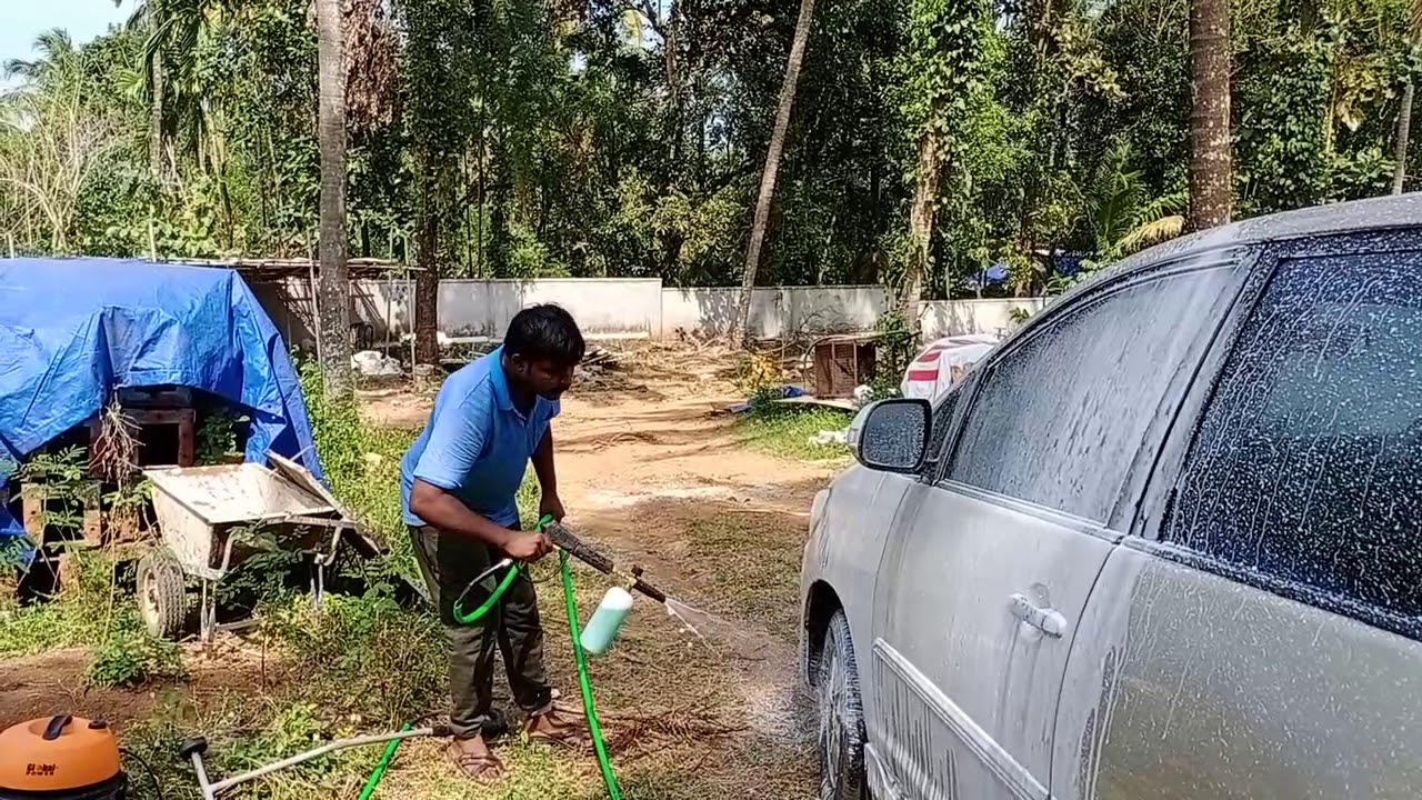 DOOR STEP CAR WASH,Foam car wash YouTube
