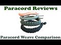 Paracord Weave Comparison