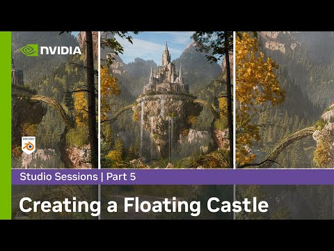 Creating A Floating Castle In Blender & Photoshop W/ Sweeper3d Part 5: Early Detailing