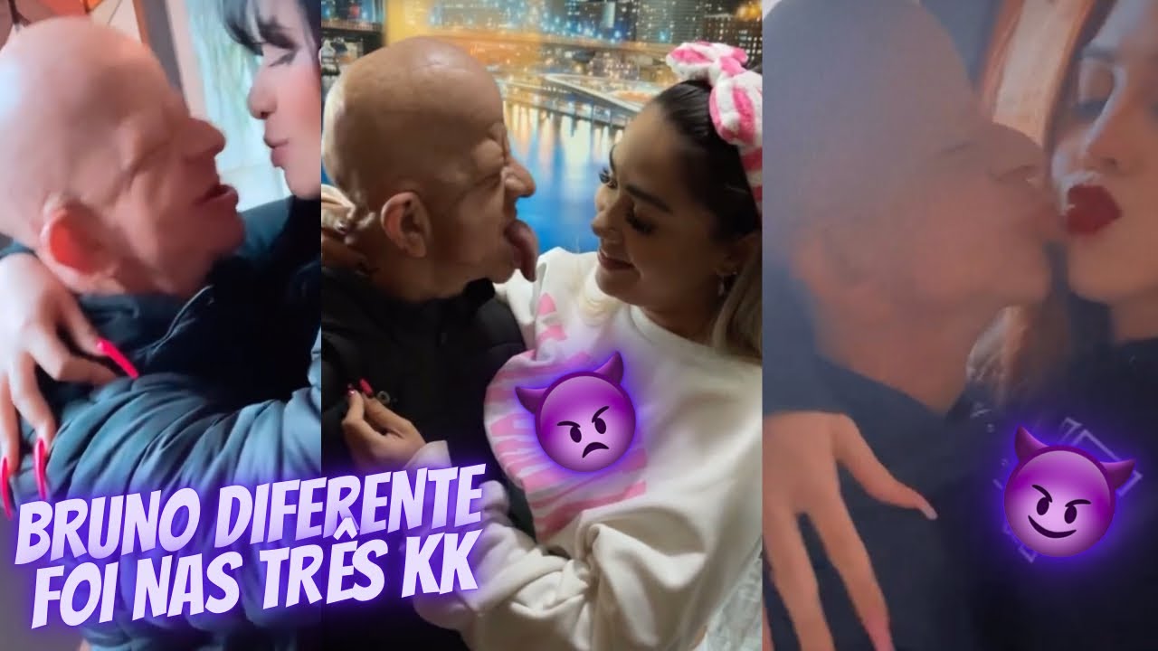 BRUNO DIFERENTE BEIJANDO A MULHERADA DA MANSÃO MAROMBA KKK 