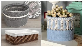 Made Magnificent Baskets with my own hands from ordinary Cord