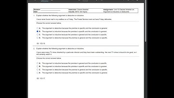 Unit 1D Decide Whether an Argument is Inductive or Deductive