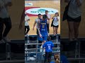 Kai Sotto celebrates following victory against Chinese Taipei at FIBA Asia Cup