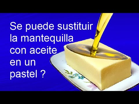 Cómo Sustituir Mantequilla con Aceite en un Pastel ?│Club de Reposteria -  YouTube