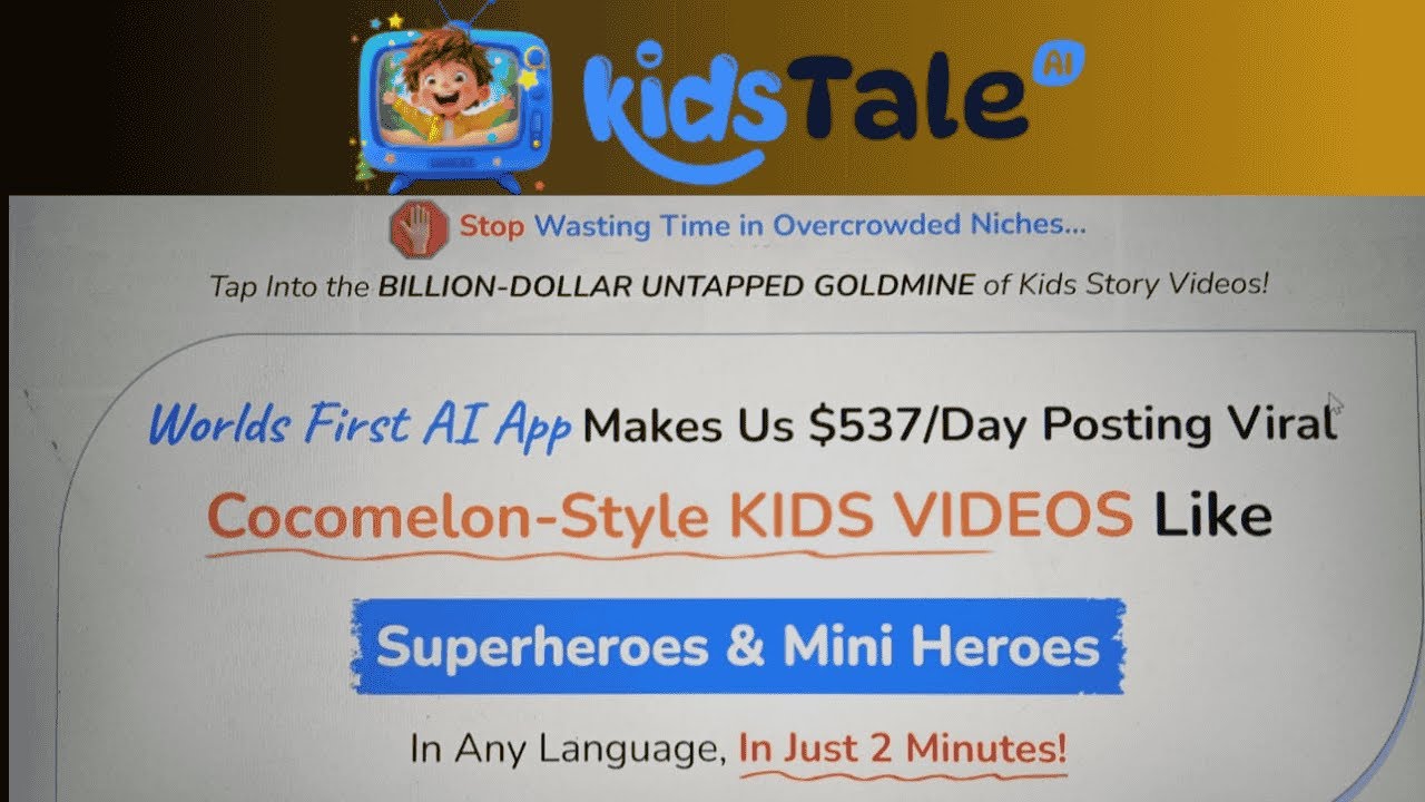 KidsTale AI Review - The ONLY Honest KidsTale AI Reviews?