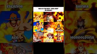 Who Is Animes Best Fire User?