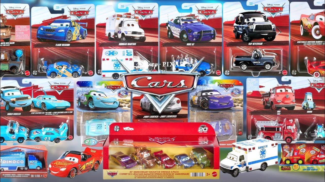 В сети появились новые официальные литые модели автомобилей Disney Cars от Mattel 2026 года: отде...