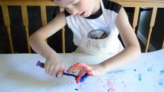 toothbrush draw canvas paint splatter using paintings einstein