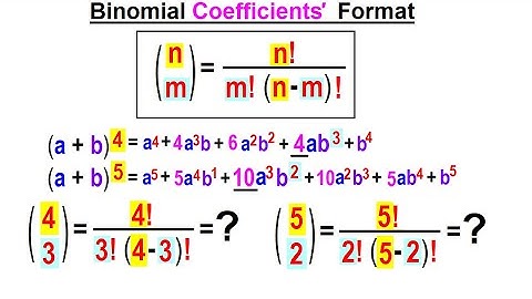 Algebra Ch 49: Binomial Theorem (7 of 18) Binomial Coefficients
