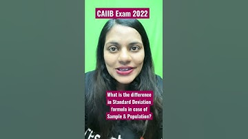 CAIIB - ABM - Standard Deviation