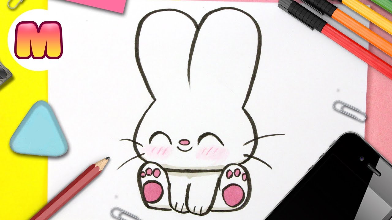 COMO DIBUJAR UN CONEJO KAWAII PASO A PASO - Dibujos kawaii fáciles - thptnganamst.edu.vn