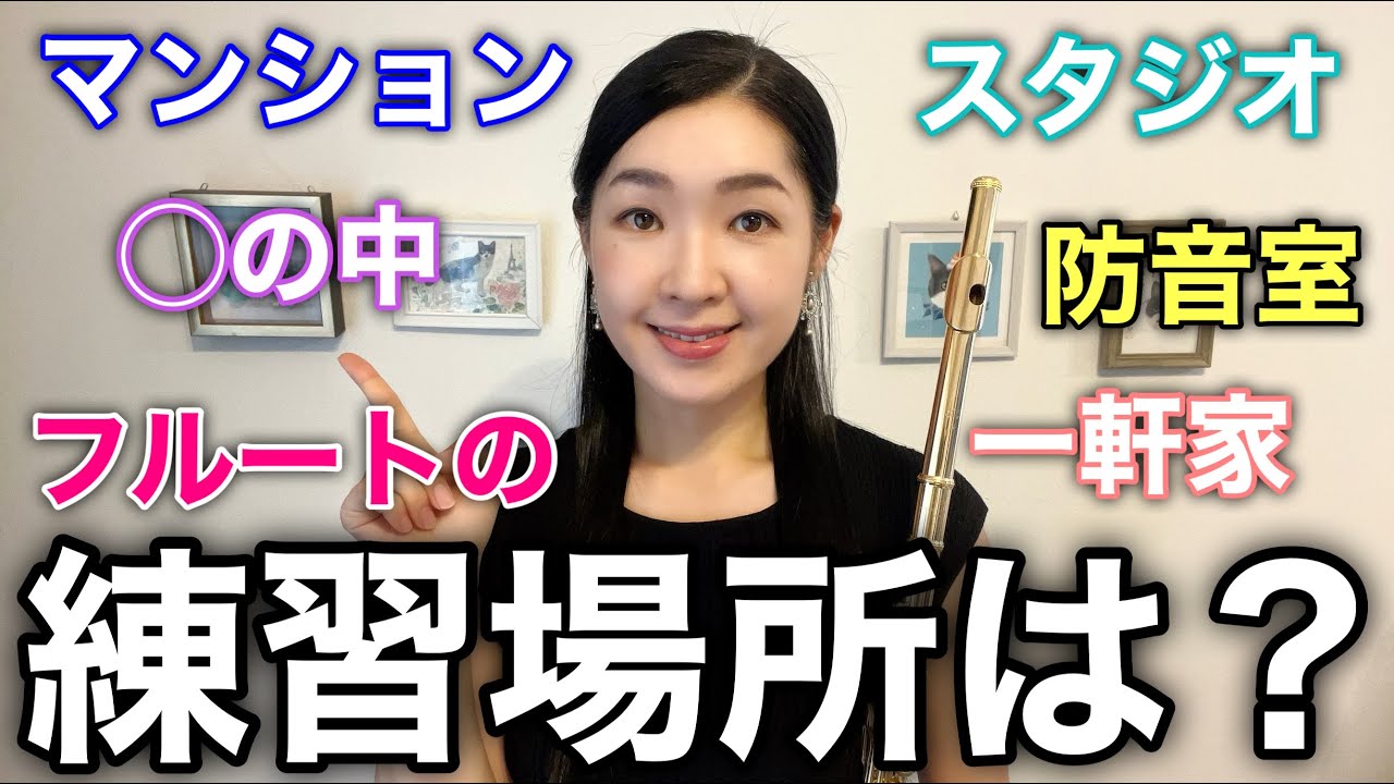フルート練習場所5選 どんなところで練習できる 家 マンション 一戸建て 車の中 室内 河原 公園 スタジオ 防音 消音 Music Studio Youtube