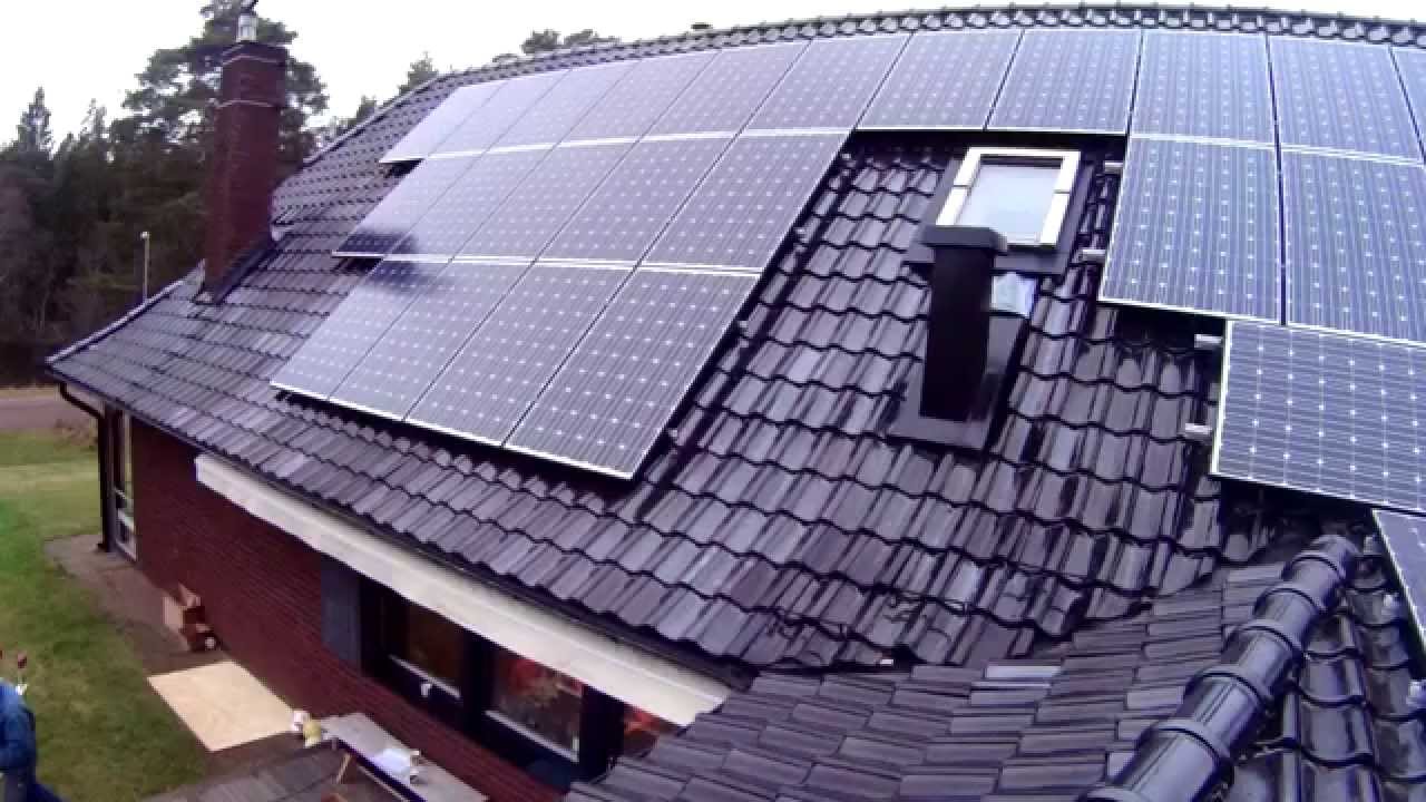 Installing Panels 12kW - Solcellsbyggarna.se - YouTube