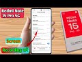 how to screen recording in redmi note 15 pro, redmi note 15 pro screen recording with sound