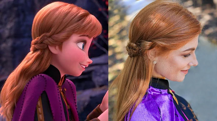 Annas Frozen 2 Double Braid-Back Hairstyle Tutorial