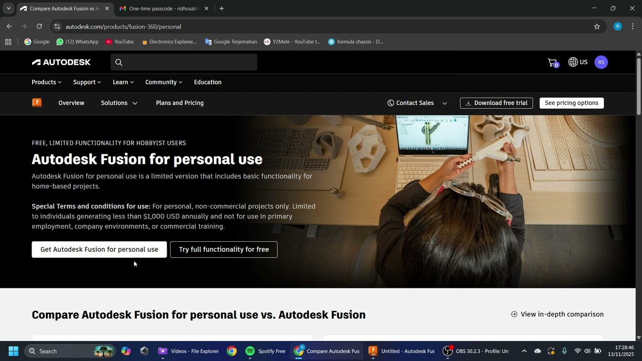 How To Download Fusion 360 Personal Use 2025