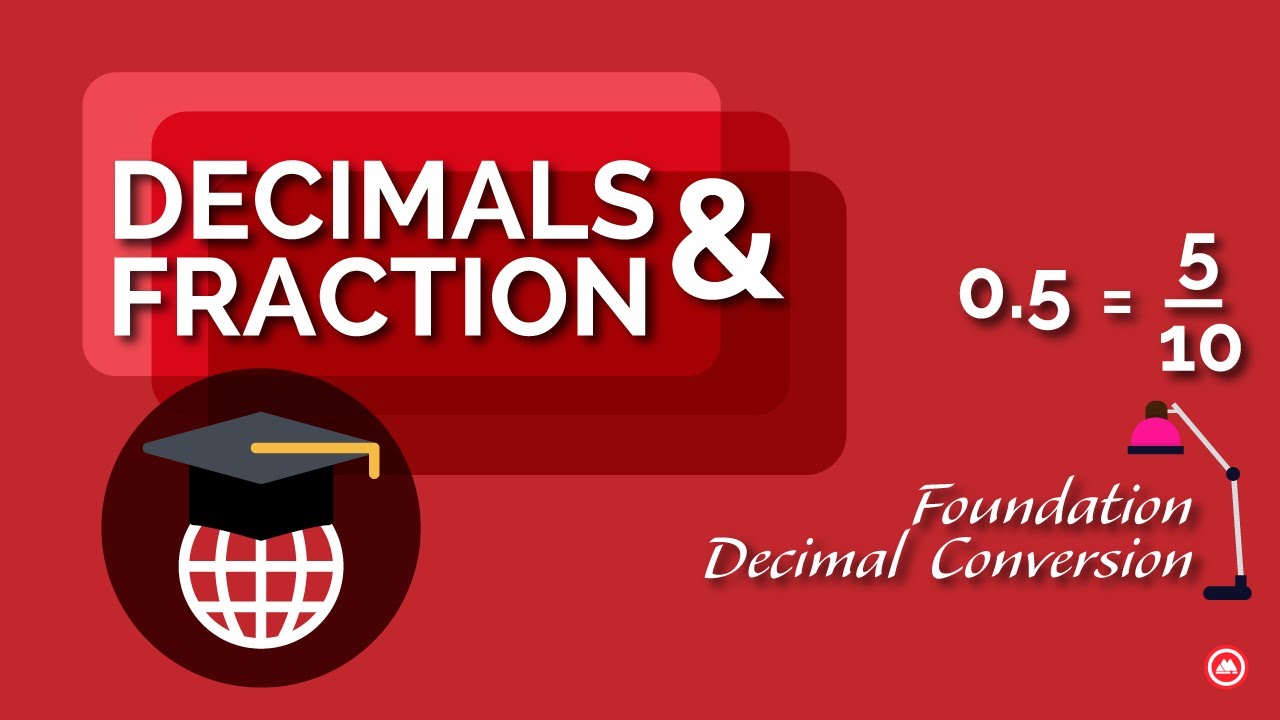 Decimals to Fractions Conversions (Tenths, Hundredth). Algebra Basics