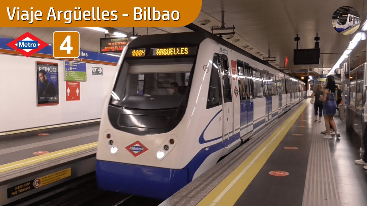 Metro de Madrid L4 | Argüelles - Bilbao en serie 3000