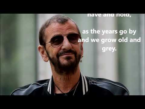 Photograph  RINGO STARR with lyrics