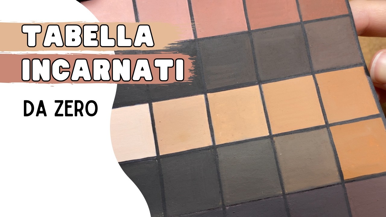 Come creare i colori per l'INCARNATO in modo SEMPLICE - YouTube