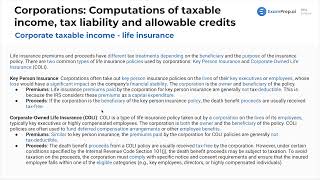 Corporate Taxable Income [CPA Prep]